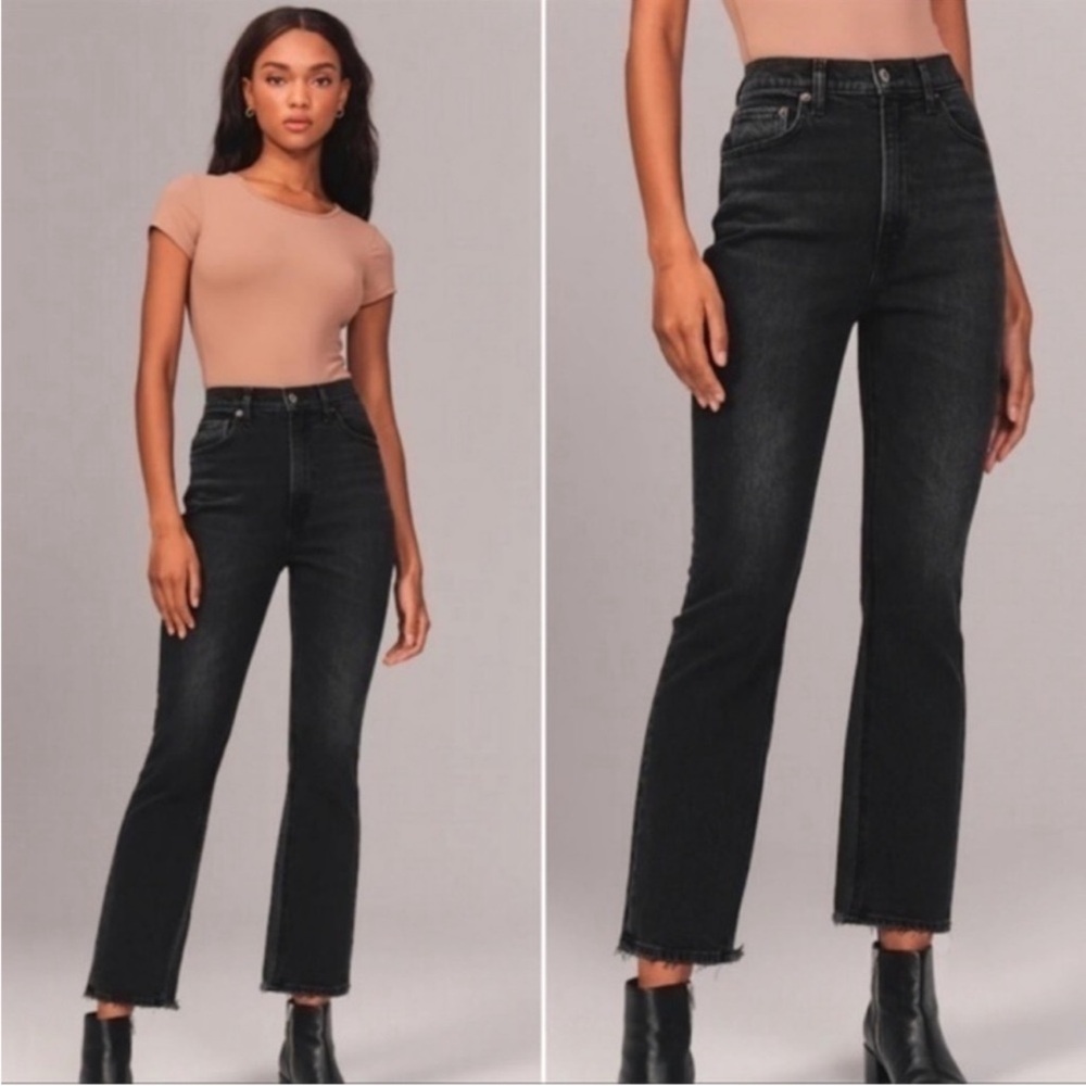 Abercrombie & Fitch Kick Flare Ultra High Rise Jeans